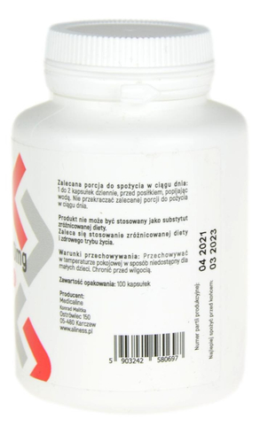 Colostrum Wołowe IG 40% 500mg 100 kapsułek ALINESS