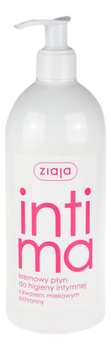 INTIMA kremowy płyn do higieny intymnej z kawasem mlekowym 500ml ZIAJA