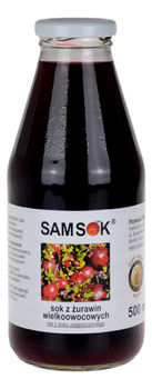 Sok z żurawin wielkoowocowych 500ml SAMSOK VIANDS