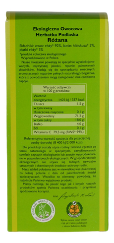 Herbatka Różana EKO 100g DARY NATURY