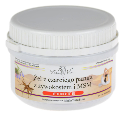 Żel z czarciego pazura z żywokostem i MSM FORTE 350ml FARM-VIX