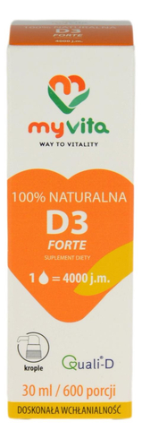 Witamina D3 FORTE 4000 j.m. 30ml MY VITA