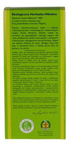 Herbata hibiskus EKO 50g DARY NATURY