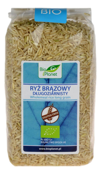Ryż brązowy długoziarnisty BIO 500g BIOPLANET