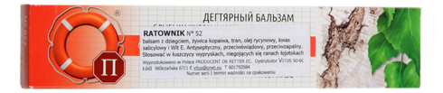 Balsam z dziegciem na łuszczyce - Ratownik 52 - 50g DR RETTER