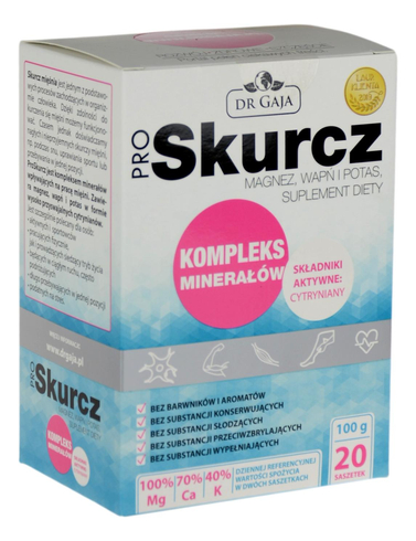 ProSkurcz - Kompleks minerałów - 20 saszetek 100g DR GAJA