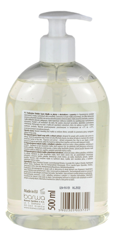 Hipoalergiczne Szare Mydło w płynie z esktraktem z pszenicy 500ml BARWA