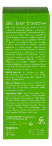 Lekki krem brzozowy 50ml SYLVECO