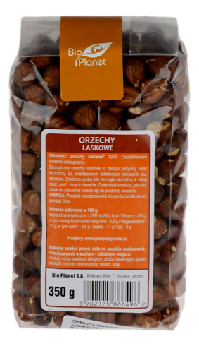 Orzechy Laskowe BIO 350g BIO PLANET