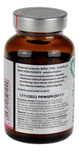 Włosy skóra paznokcie 60 kapsułek MYVITA - Silver