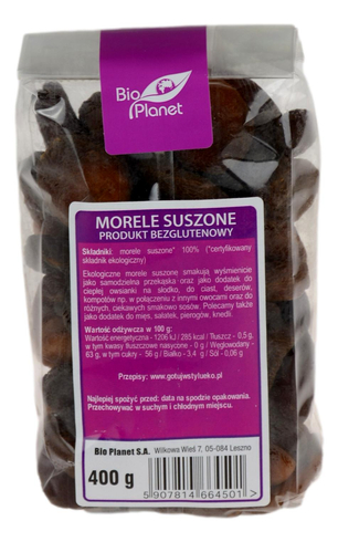 Morela suszona BIO 400g BIO PLANET