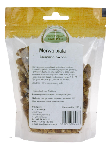 Morwa biała suszone owoce 150g ASTRON