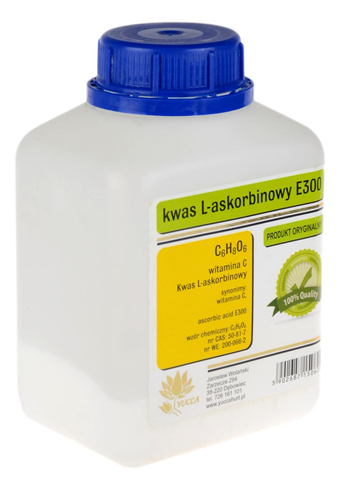 Kwas L-askorbinowy E300 - Witamina C - 250g YUCCA