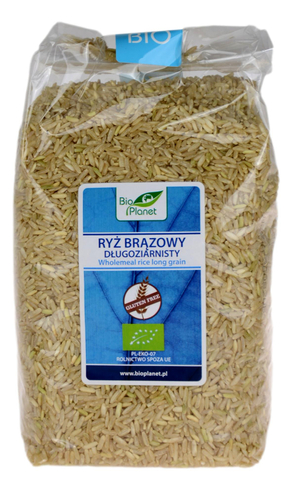 Ryż brązowy długoziarnisty BIO 1kg BIO PLANET