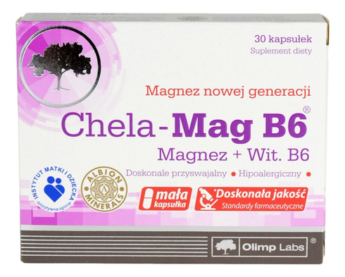 Chela-Mag B6 (Magnez + Witamina B6) 30 kapsułek OLIMP