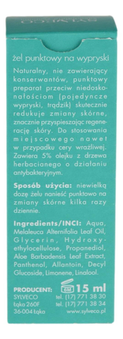 Żel punktowy na wypryski 15ml SYLVECO