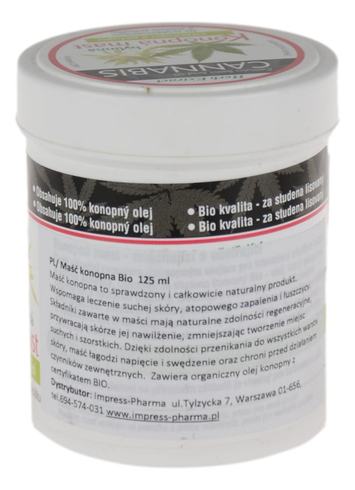 Maść konopna BIO 125ml VIVACO