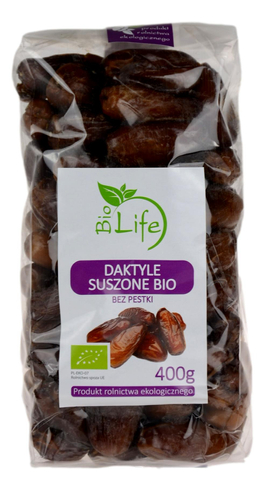 Daktyle bez pestek suszone BIO 400g BIO LIFE