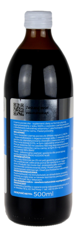 Czarna porzeczka sok 500ml EKAMEDICA