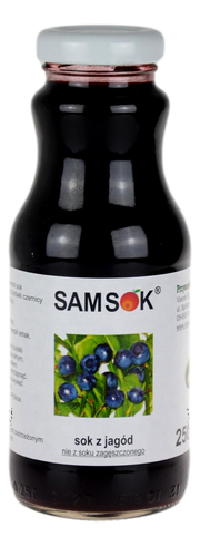 Sok z jagód 250ml SAM SOK- VIANDS