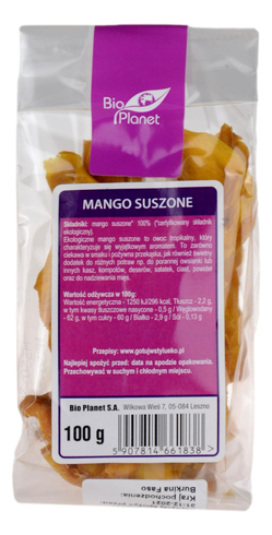 Mango suszone BIO 100g BIO PLANET