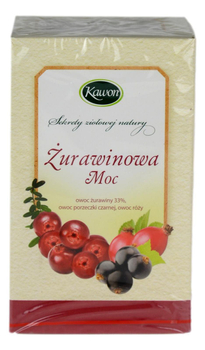 Herbatka owocowa Żurawinowa Moc 20x3g KAWON