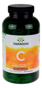 Witamina C 1000 mg z dziką różą - 250kaps SWANSON