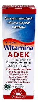Witamina ADEK w kroplach 20ml DR. JACOB'S