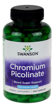 Pikolinian Chromu (Chrom) 200mcg - 200kaps SWANSON