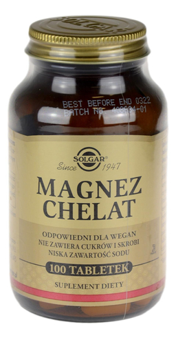 Magnez chelat 100 tabl. SOLGAR