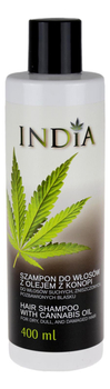 Szampon do włosów z olejem z konopi 400ml INDIA