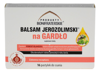 Balsam Jerozolimski na gardło PRODUKTY BONIFRATERSKIE