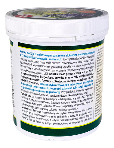 Końska Maść Szwajcarska chłodząca 500ml HERBAMEDICUS