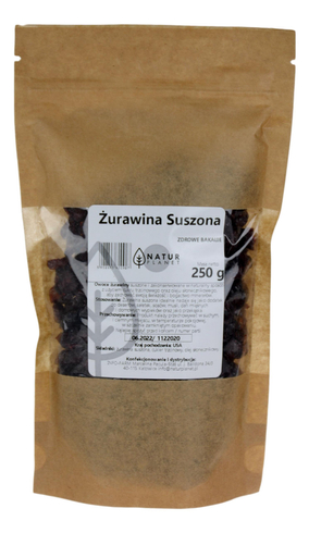 Żurawina suszona 250g NATUR PLANET