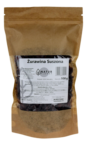 Żurawina suszona 500g NATUR PLANET