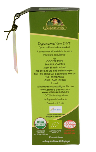 Olej z nasion opuncji figowej CERTYFIKOWANY 15ml SAHARACACTUS