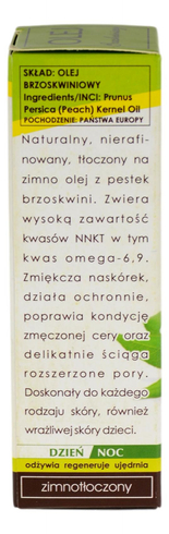 Olej brzoskwiniowy 50ml ETJA