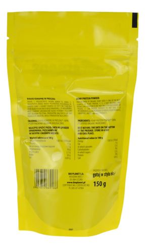 Białko konopne BIO 150g BIOPLANET