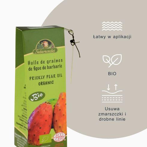 Zestaw na zmarszczki Olej z nasion opuncji figowej 30ml + Kwas hialuronowy 30 ml