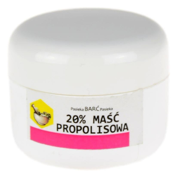 Maść propolisowa 20% 30ml Pasieka BARĆ Kamianna