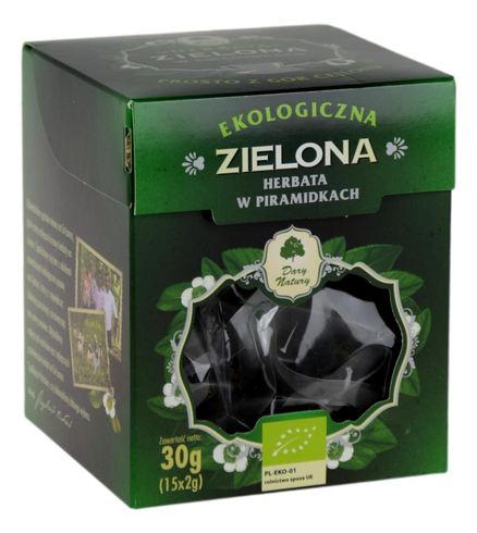 Herbata zielona w piramidkach EKO 25x2g DARY NATURY