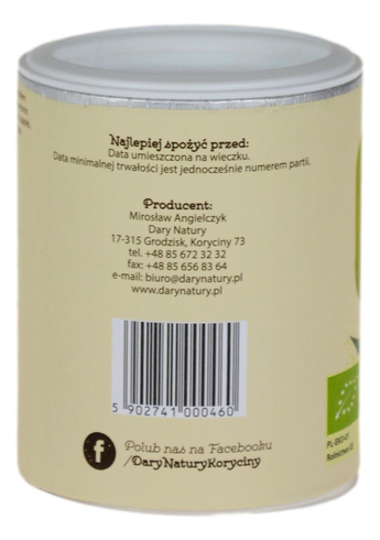 Nasiona konopi łuskane EKO 100g DARY NATURY