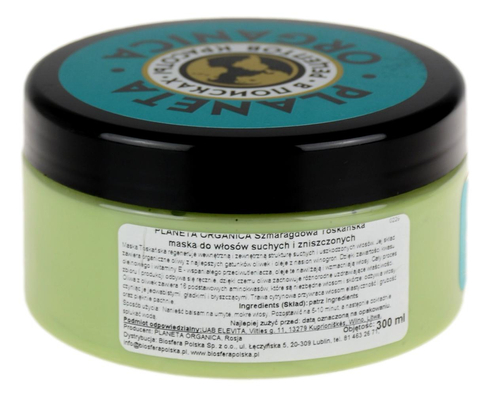 Maska Toskańska do włosów suchych i zniszczonych 300ml PLANETA ORGANICA