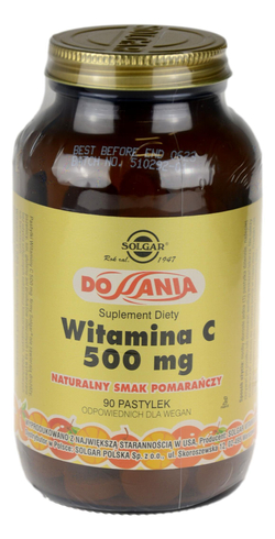 Witamina C 500 mg do ssania pomarańcza SOLGAR