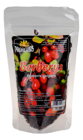 Berberys suszone owoce 100g PROHERBIS