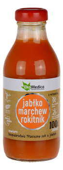 Sok jabłko-marchew-rokitnik 100% smaku 300ml EKAMEDICA