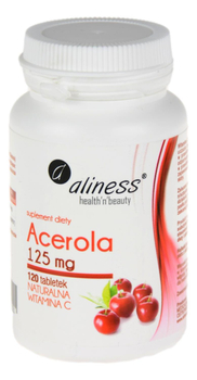 Acerola (Naturalna Vitamina C) 125mg 120tabl ALINESS