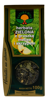 Herbata zielona z gruszką, melisą i skrzypem 100g NATURA WITA