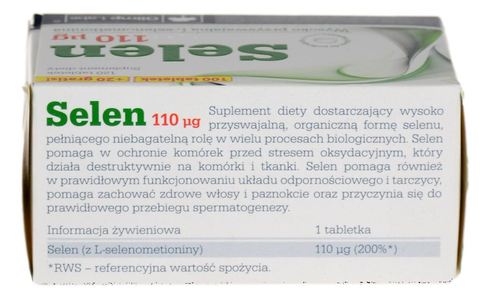 Selen 110mcg 120 tabletek OLIMP