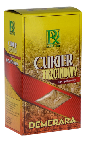 Cukier trzcinowy Demerara 500g RADIX